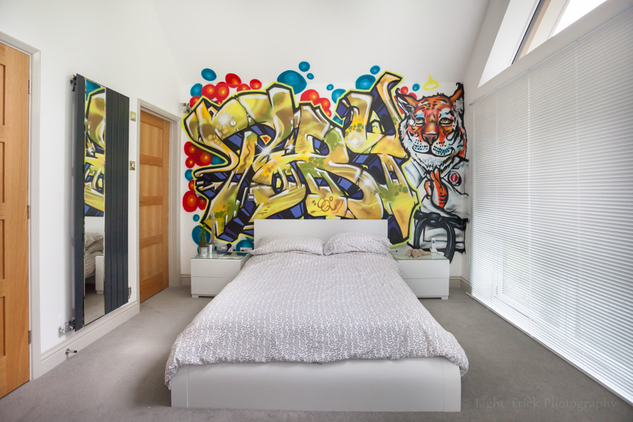 teenager bedroom graffiti wall
